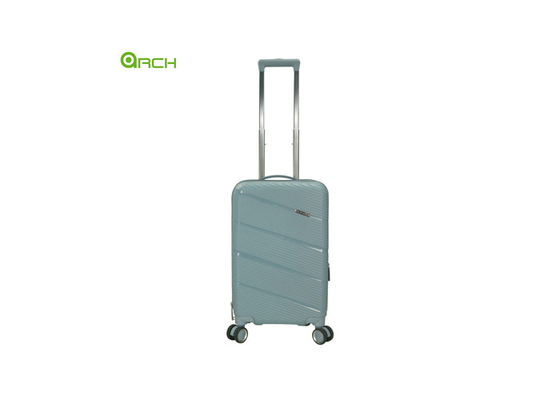PP твердогранный чемодан для дорожного багажа с двумя спиннерными колесами